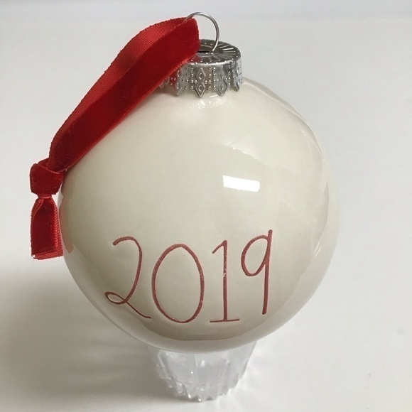 Rae Dunn Christmas Tree Ornament 2019 Artisan Collection by Magenta Big Ceramic - Picture 10 of 11